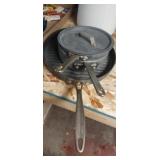 Commercial aluminum cookware.frying pan and pot