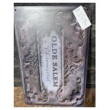 Olde Salem Pharmacist metal sign. New in package