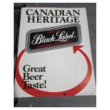 Black Label Beer Sign 14 x 11'