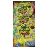 Bix of 24- 2oz bags of watermelon sour patch kids