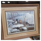 Signed and numbered Scott Zoellick duck framed