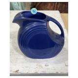 Homer Laughlin Fiestaware disc pitcher in cobalt