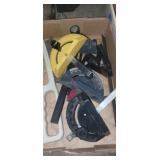 Push guides for table saw , wire brush,and square