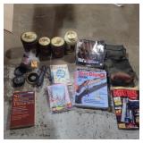 Gun books, tins and more