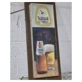 Natural Light Beer Clock 33 x 14' not running