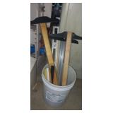 Metal level , 3 sided rulers , straight edges and