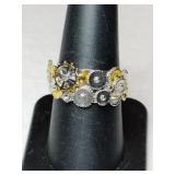 Silver band ring marked 925 size 7.5.    .145oz