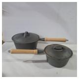 Wkm 1qt  and 2qt cast iron sauce pan