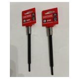 2 Craftsman 4MM 1/4 in drive bits