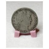 1908 Barber  half dollar