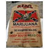 Rebel burlap bag