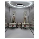 Schlitz Wall Sconces both light up  1959