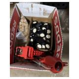 Bottle corker with corks and growler lids