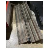 Two HO train 3 tier display tracks 40ï¿½ long