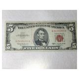 1963 red seal 5$