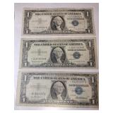 1957 star notes blue seal silver certificates