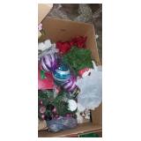 Christmas decor , large ornaments and candle