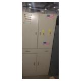 Metal storage cabinet 66x30x15in