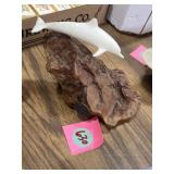 John Perry dolphin sculpture on a burl wood base