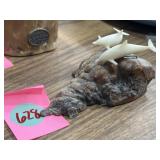 John Perry dolphin sculpture on 3.5' driftwood