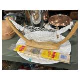 Fruit platter, corn cutter, banana hammock