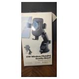 15w wireless charging gravity mount