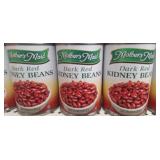 Flat of 12 cans of dark red kidney beans