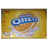 2 family size packages of golden oreo cookies