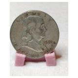 1957 Franklin  half  dollar