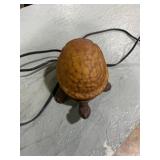 amber glass turtle night light or accent lamp