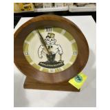 Purdue Boilermakers wooden clock 7ï¿½ x 8 1/2ï¿½