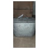 Galvanized boil pot with lid