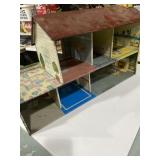 vintage Marx tin lithograph dollhouse