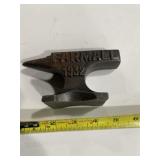 Modern cast-iron farmall anvil paperweight