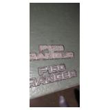 2 Ford ranger f 150 emblems metal