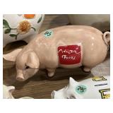 Wilson Foods ceramic pig figure, 12 inches long