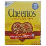 2 large 20.35oz boxes of original cheerios cereal