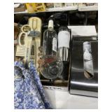 Mixed lot of kitchen items including digital