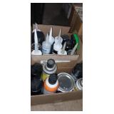 Silicone,  concrete Crack filler. Spray paint ,