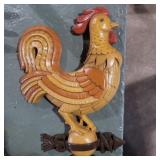 Burford products mcm plastic rooster wall hanging
