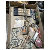 Old military patches, pins, Canadian currency,