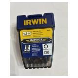 20 ct Irwin impact insert bits