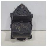 Cast iron match holder 6.5in