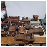 Metal trucks tractors, tonka parts and pieces