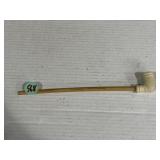 Clay smoking pipe, 10 inches long
