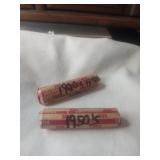 2 Rolls Of Wheat Pennies1Roll 1920-19301Roll