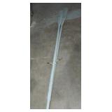 2 wooden matching boat oars