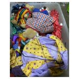 Tote full of clowns, bears and figurines