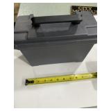 Sealed hard plastic ammo can