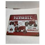 12 in x 16 in metal Farmall sign